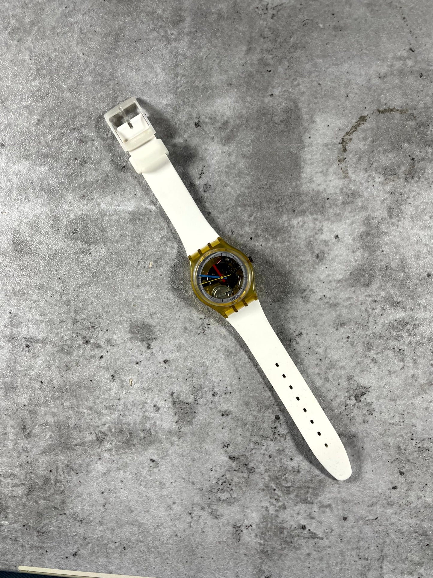 Swatch Jellyfish 8351-P – 1990s Transparent Watch