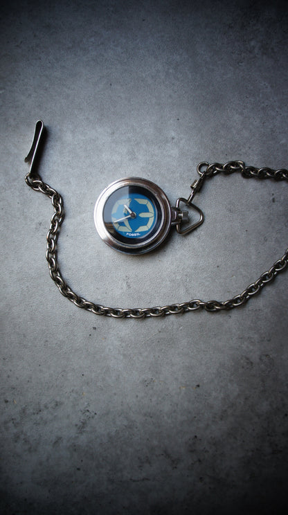 Fossil Big Tic blue Pocketwatch – 1990s Digital Watch