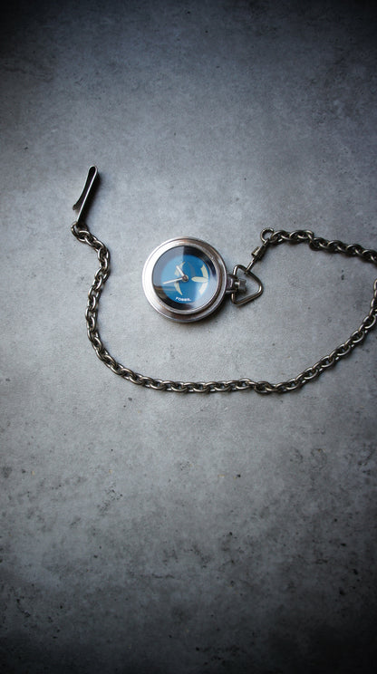 Fossil Big Tic blue Pocketwatch – 1990s Digital Watch