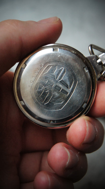 Fossil Big Tic blue Pocketwatch – 1990s Digital Watch