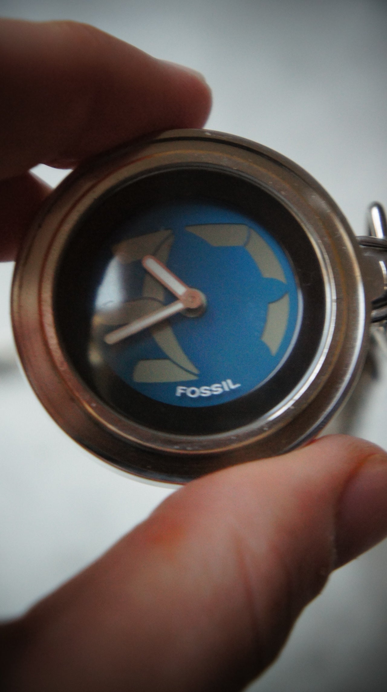 Fossil Big Tic blue Pocketwatch – 1990s Digital Watch