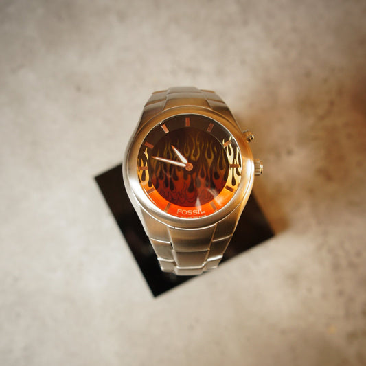 Fossil Big Tic JR 8115 Flame – 1990s Digital Watch