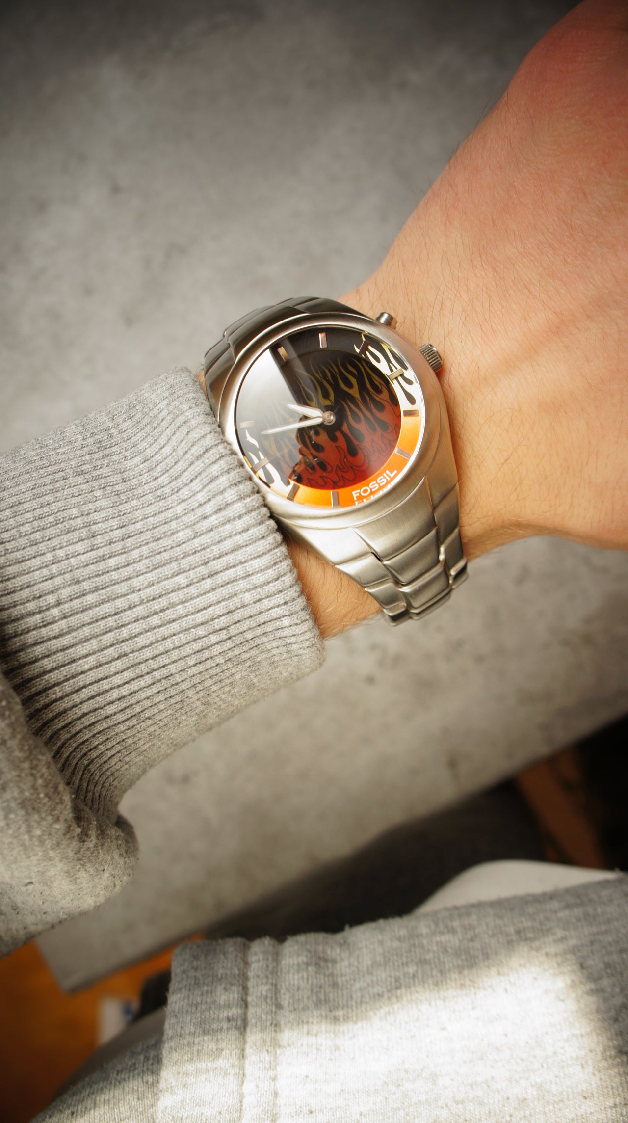 Fossil Big Tic JR 8115 Flame – 1990s Digital Watch