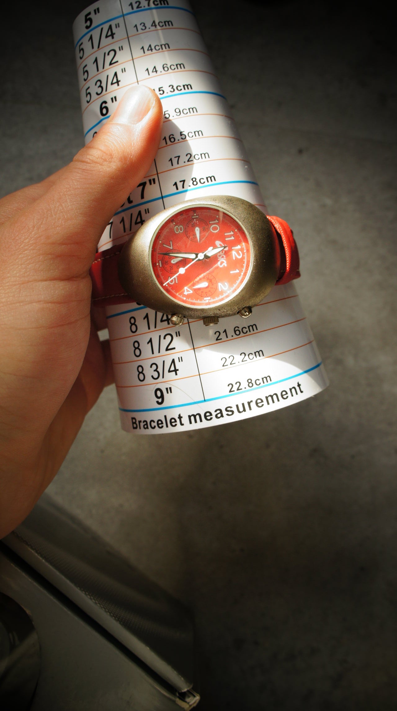 Asics Quartz Chronograph Red – 1990s Sports Watch