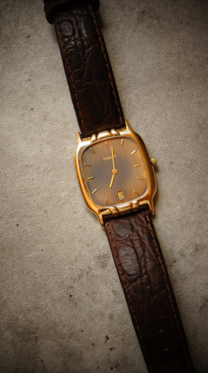 Tissot F 265 – 1990s Gold Vintage Watch