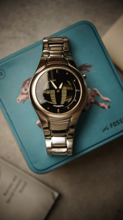 Fossil Big Tic JR-8096 Black – 1990s Digital Watch