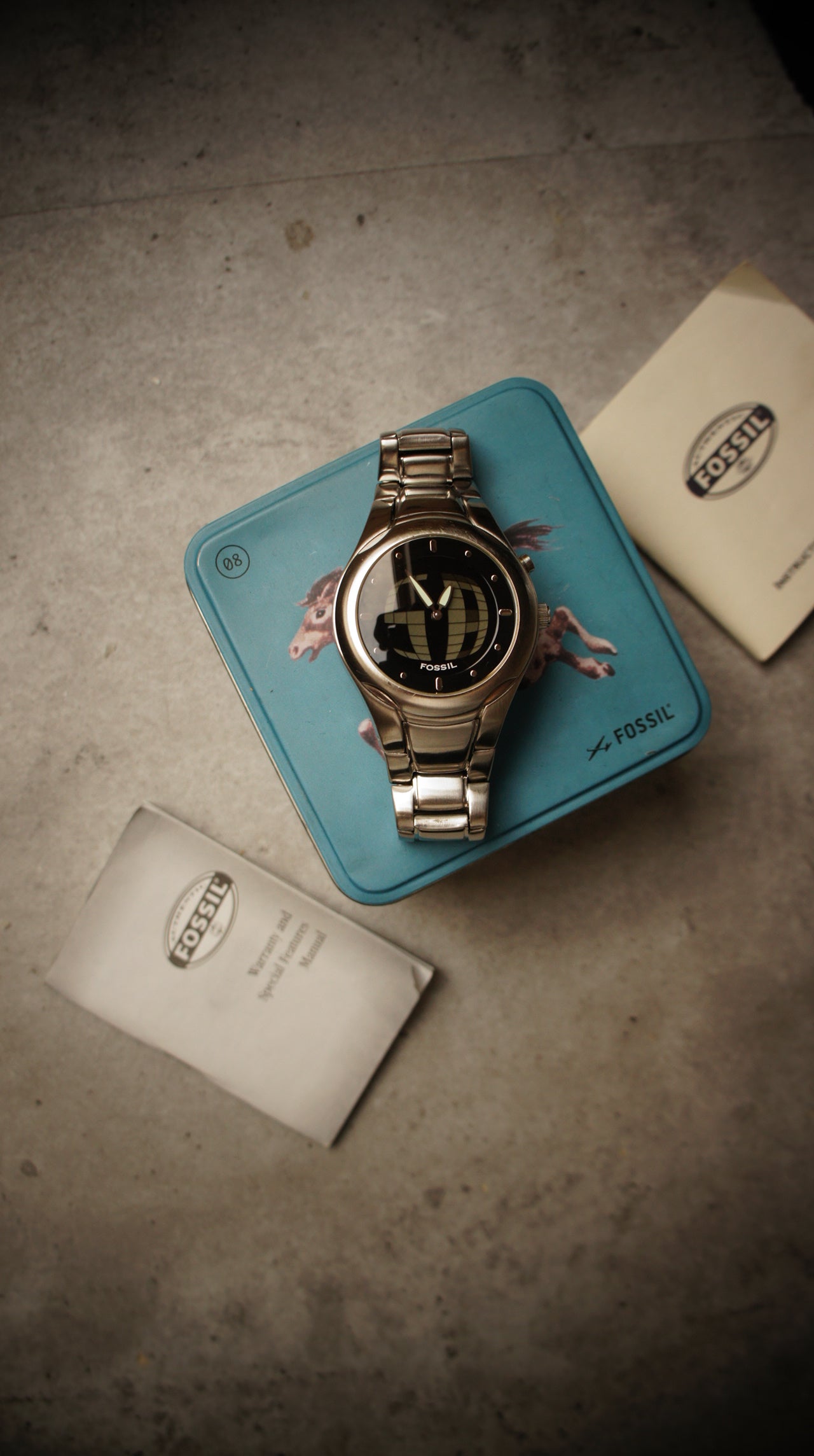 Fossil Big Tic JR-8096 Black – 1990s Digital Watch