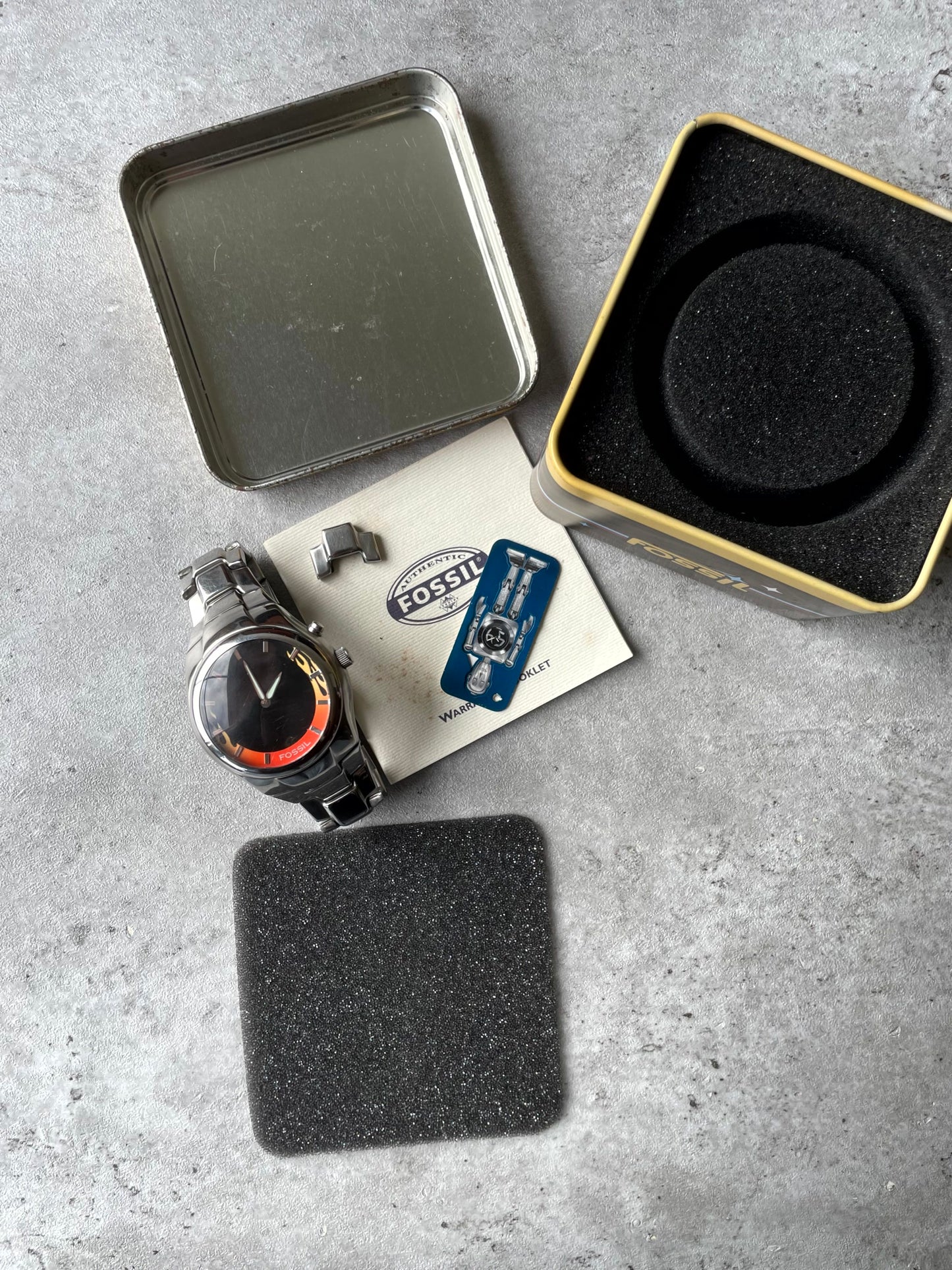 Fossil Big Tic JR-8115 Flame