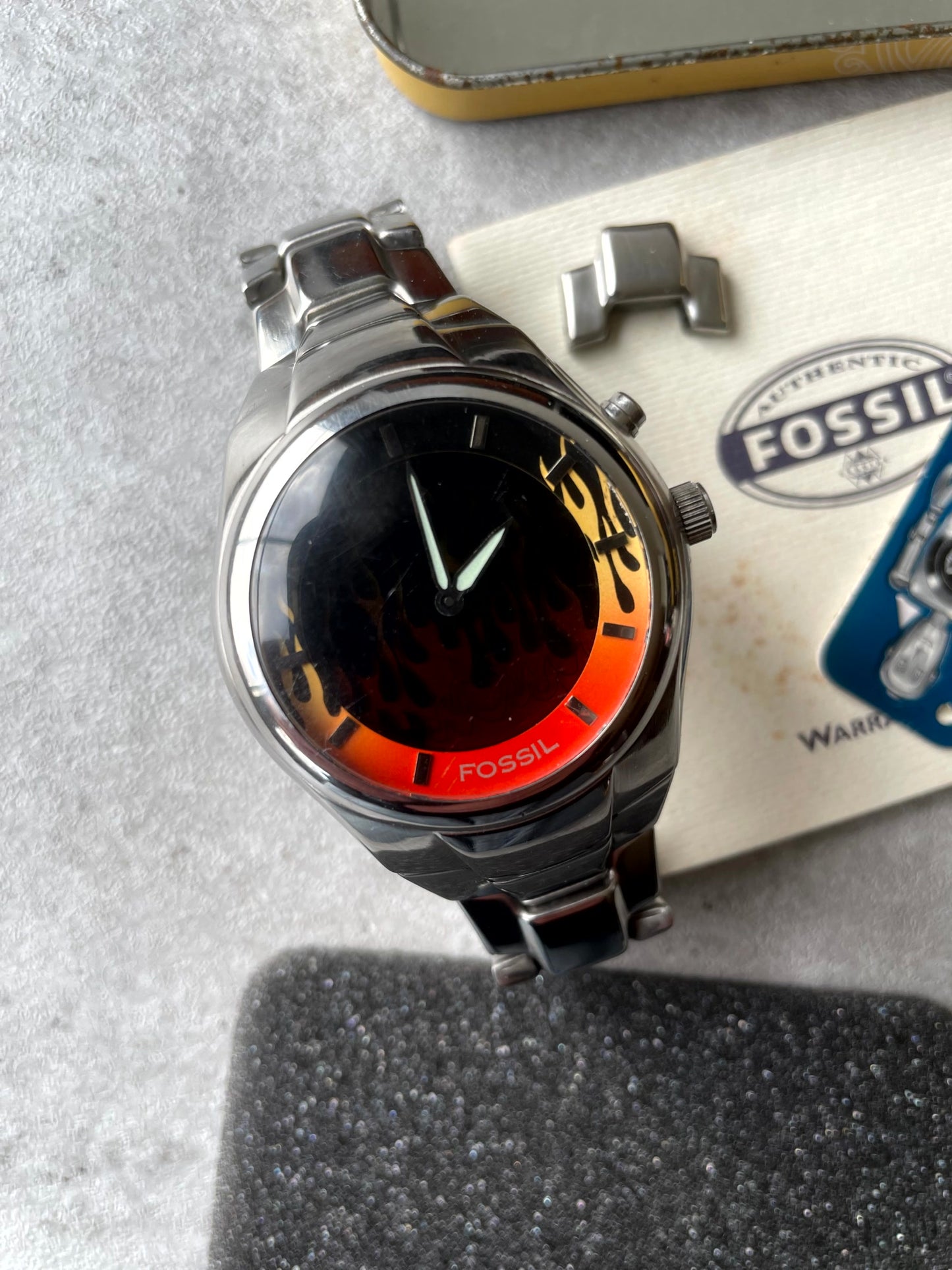 Fossil Big Tic JR-8115 Flame